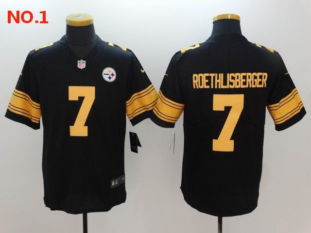 Cheap Men's Pittsburgh Steelers #7 Ben Roethlisberger Jerseys-19